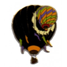 Black Balloon with Mini Alongside Gold